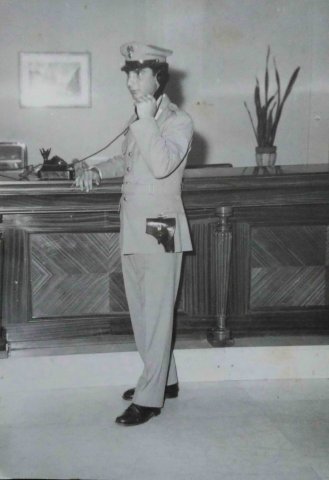 Fabio alla sede Rai 1960